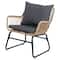 Santa Cruz Rattan Outdoor Patio Chat Set with Cushions